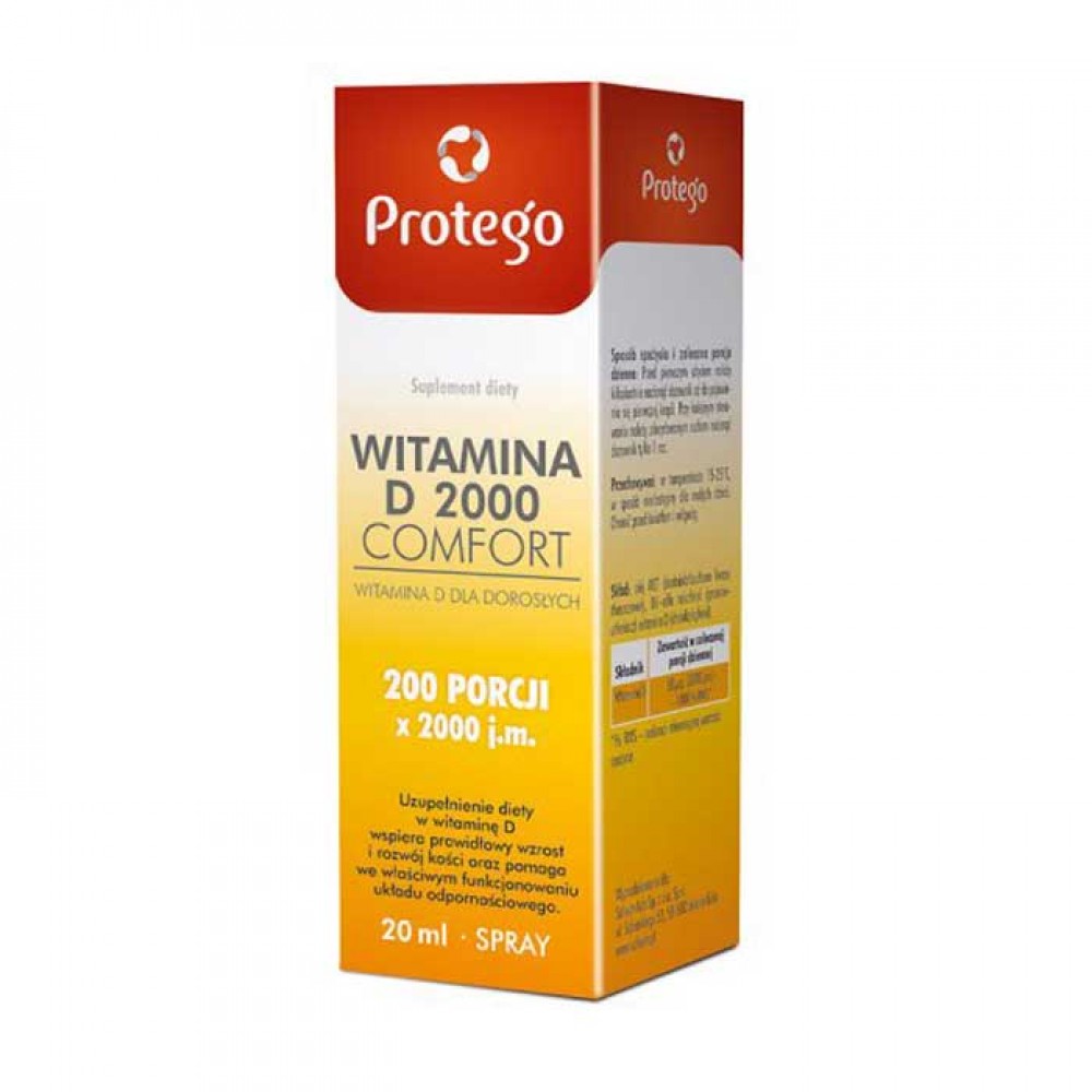 Protego Vitamin D 2000 Comfort 20ml spray - Salvum