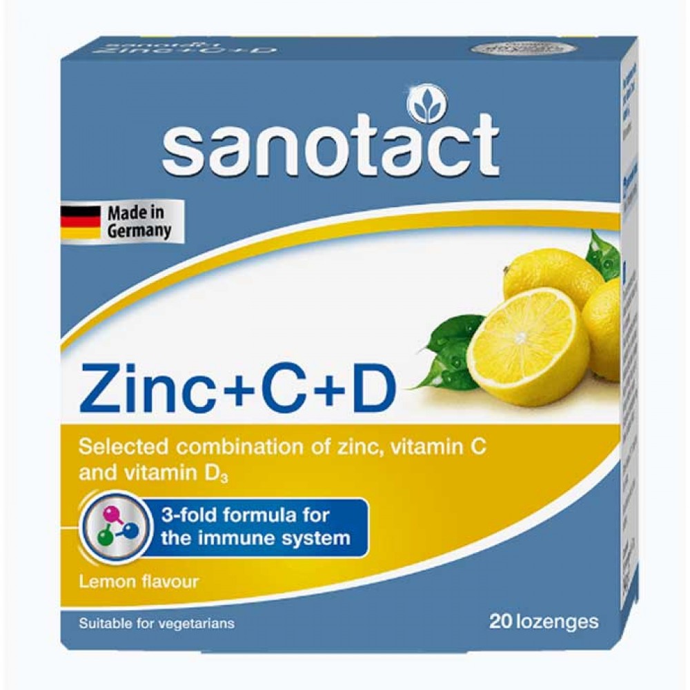 Zinc + C + D 20  Lozenges - Sanotact
