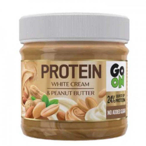 Protein Cream 180g White Cream & Peanut Butter - Go On Protein Cream 180g White Cream & Peanut Butter - Go On