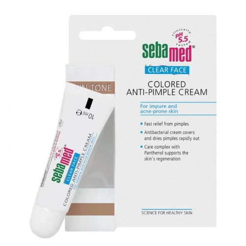Clear Face Colored Anti-pimple Cream 10ml - Sebamed Clear Face Colored Anti-pimple Cream 10ml - Sebamed