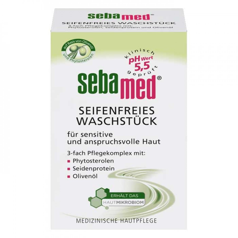 Soap-free Cleansing Bar with Olive 150 g - Sebamed
