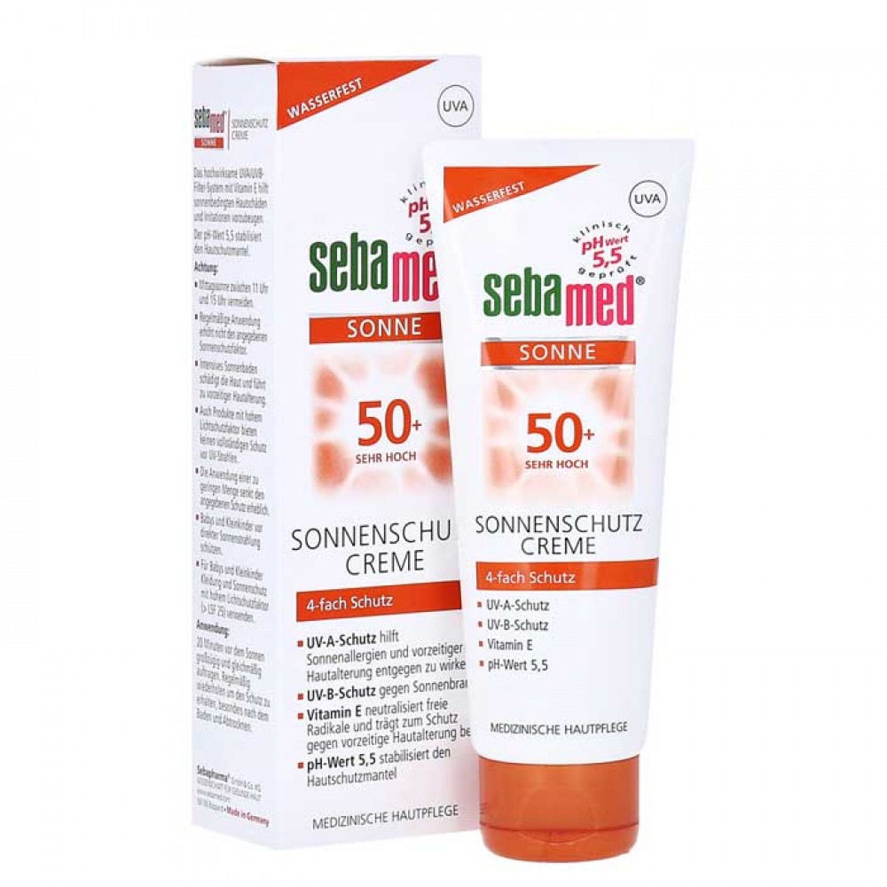 Sonnenschutz Creme SPF-50+ 75ml - Sebamed / Αντηλιακή κρέμα προσώπου