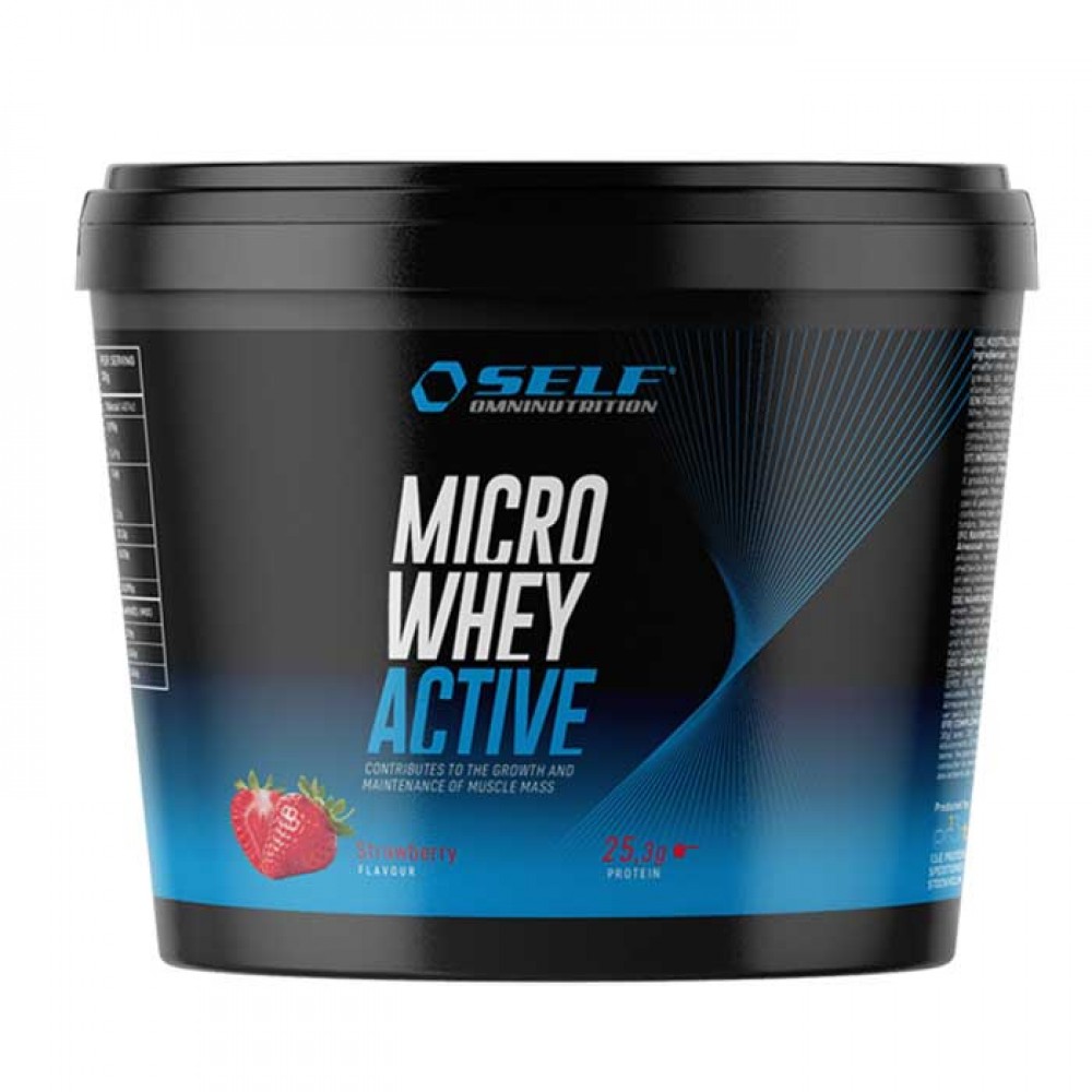 Micro Whey Active 1kg jar 84% protein - SELF Micro Whey Active 1kg jar 84% protein - SELF