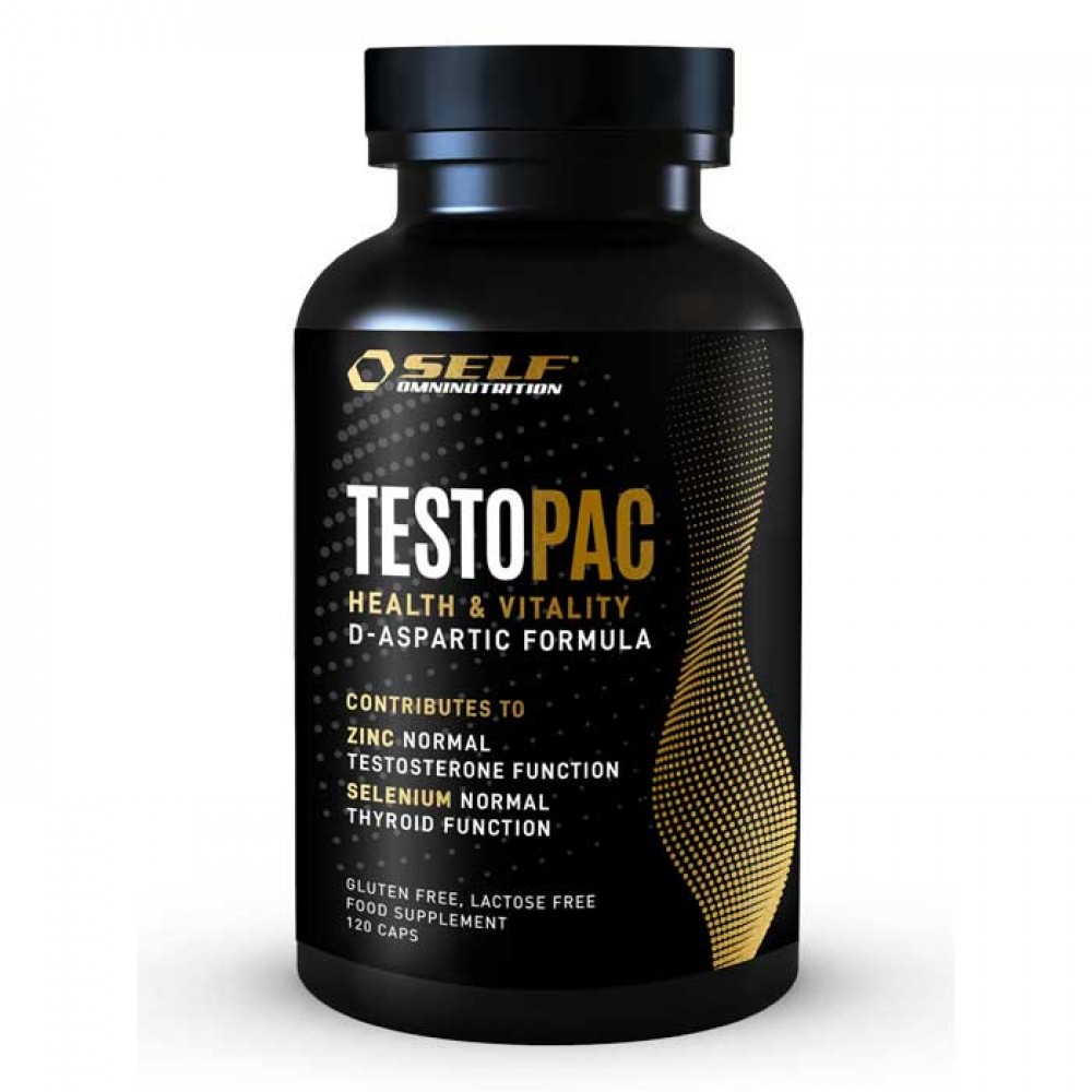 TestoPac 120 caps  - Self Omninutrition / Τεστοστερόνη