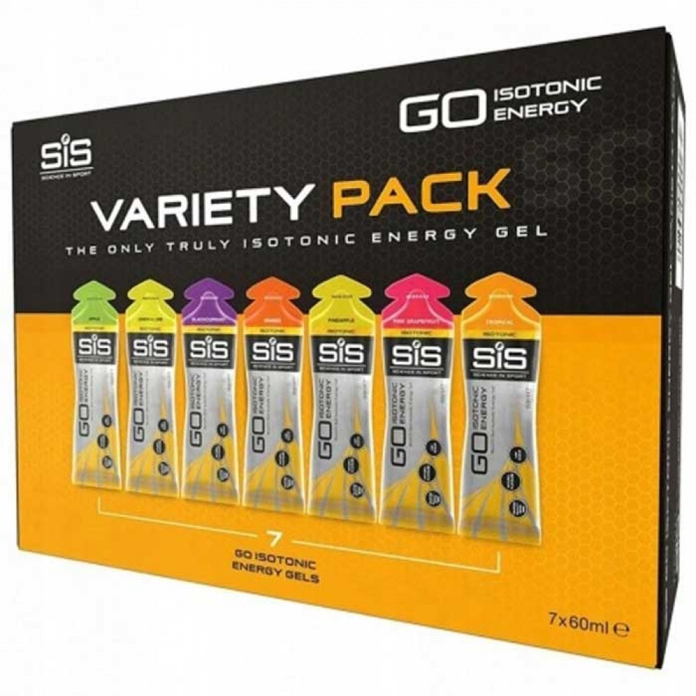 GO Isotonic Energy Gel 7x60ml Variety Pack - SIS