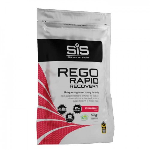 REGO Rapid Recovery Powder 500g BAG - SIS / Strawberry