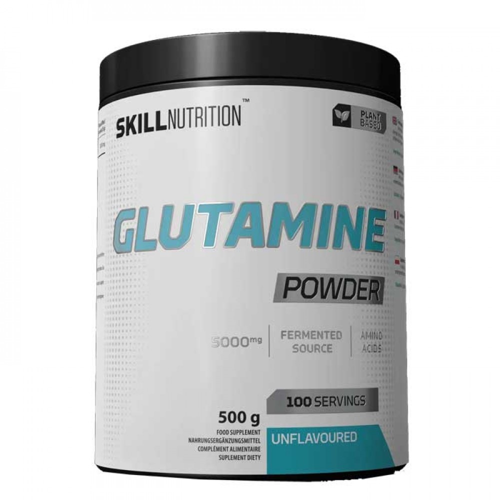 Glutamine Powder Unflavoured 500g - Skill Nutrition