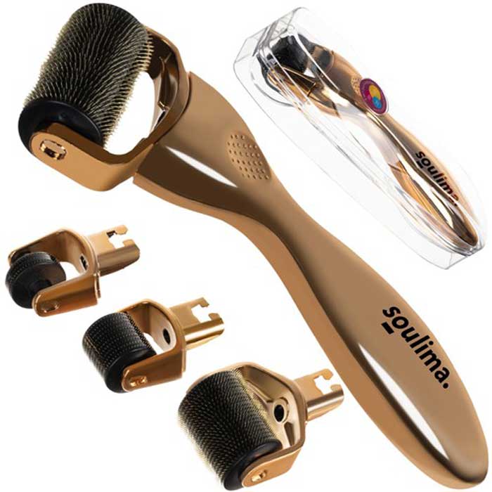 Derma roller 3-in-1 0.25-0.5-1.5 mm - Soulima / Microneedle