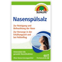 Φακελάκια αλατιού 60 τμχ NACL 0,9% - Sunlife / Ρινικός Καθαρισμός Nasenspülsalz