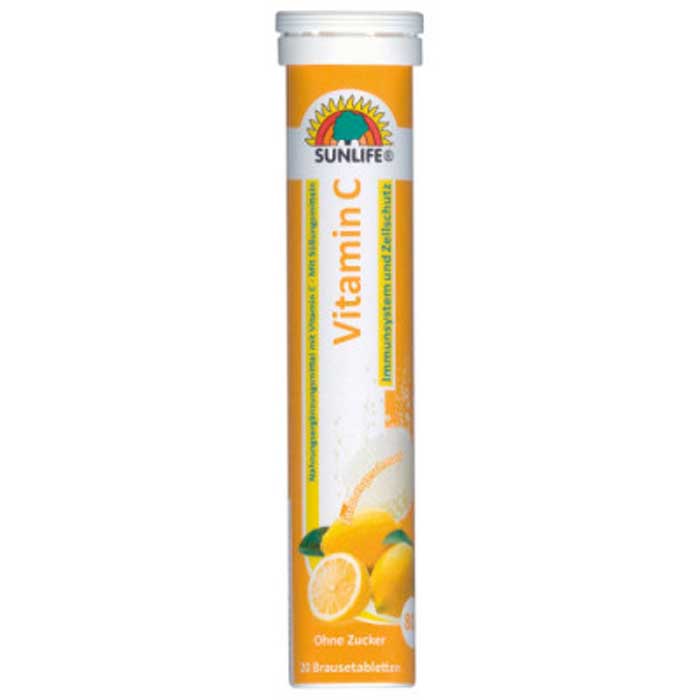 Vitamin C effervescent 20 tabs - Sunlife / αναβράζουσα C