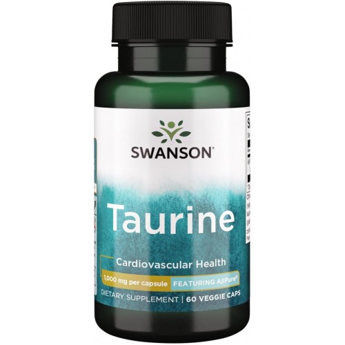 Taurine Ajipure 1000mg 60 vcaps - Swanson