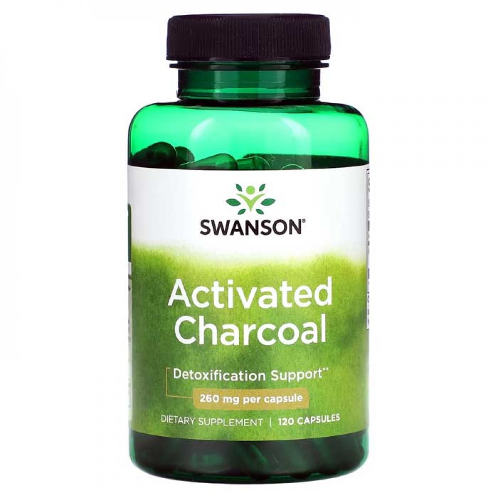 Activated Charcoal 120 caps - Swanson