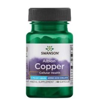 Albion Chelated Copper 2mg 60 caps - Swanson