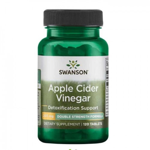 Apple Cider Vinegar Double Strength 200mg 120 tabs - Swanson Apple Cider Vinegar Double Strength 200mg 120 tabs - Swanson