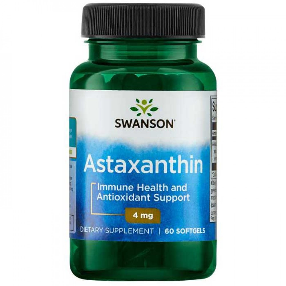 Astaxanthin 4mg 60 softgels - Swanson
