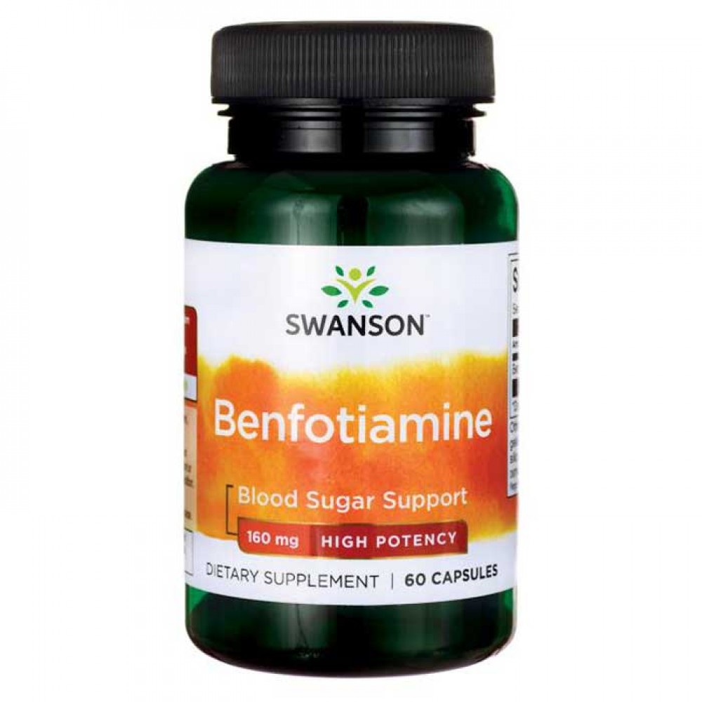 Benfotiamine High Potency 160mg 60caps - Swanson / Β1 - Θειανίνη