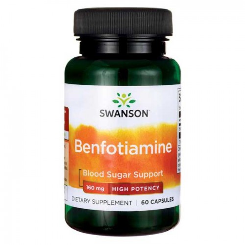 Benfotiamine High Potency 160mg 60caps - Swanson / Β1 - Θειανίνη Benfotiamine High Potency 160mg 60caps - Swanson / Β1 - Θειανίνη