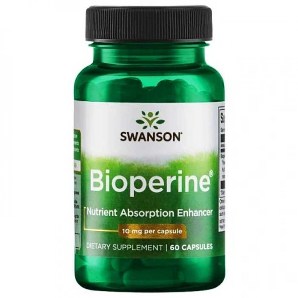 Bioperine 10mg 60 κάψουλες - Swanson / Ειδικά Συμπληρώματα