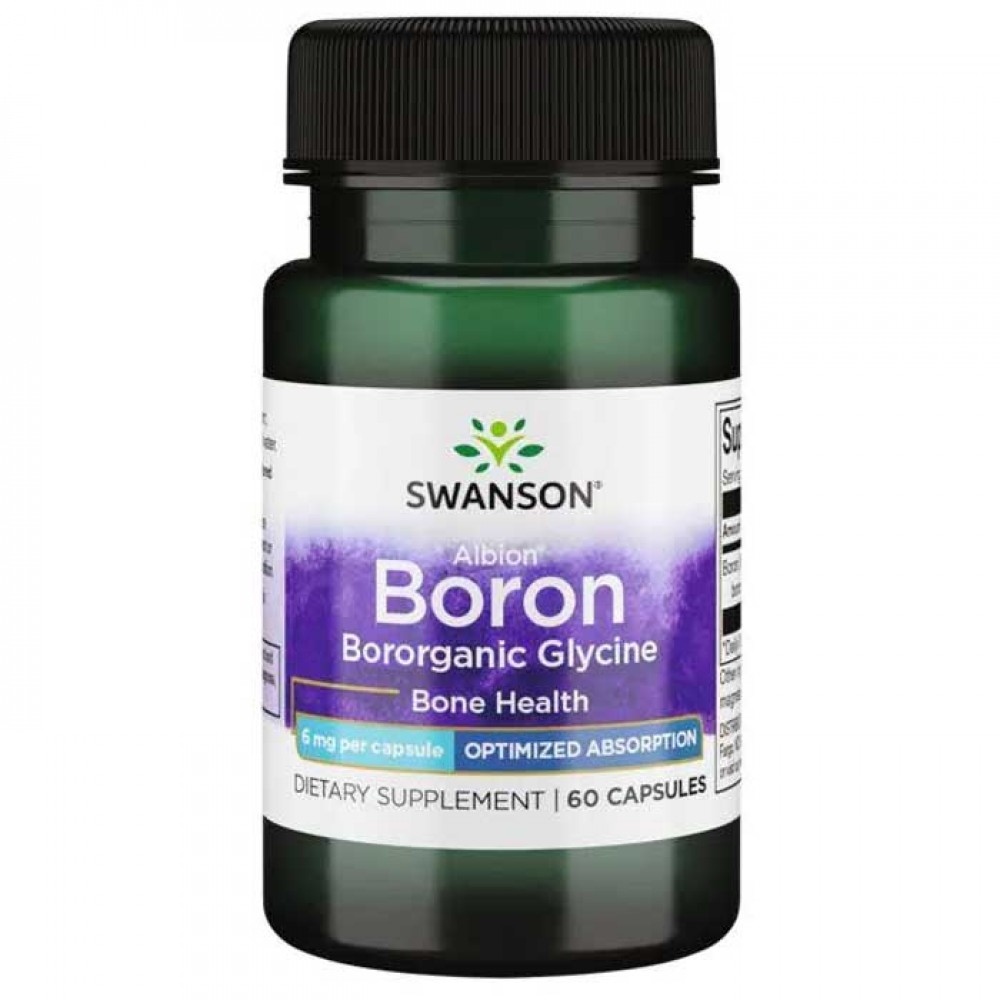 Boron Albion Bororganic Glycine 60 caps - Swanson Ultra