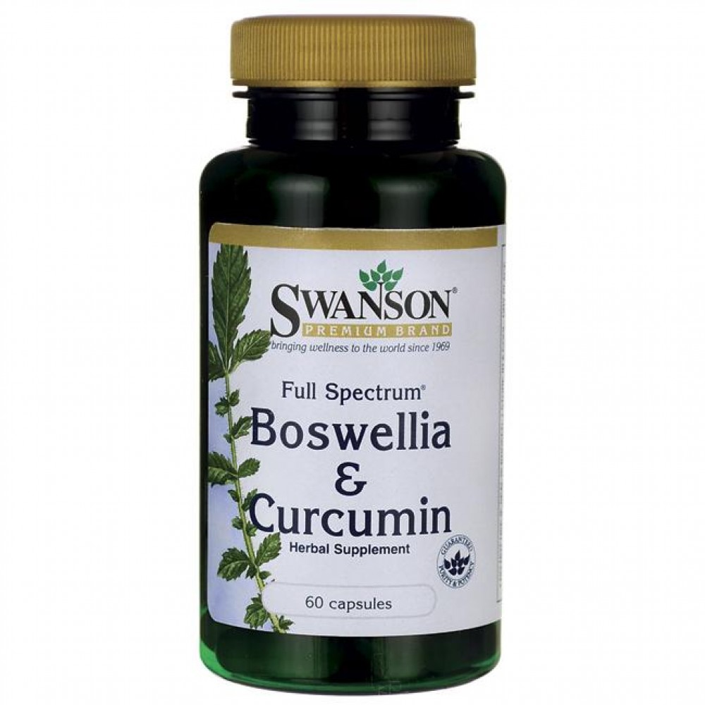 Boswellia Curcumin Full Spectrum 60 κάψουλες - Swanson / Αντιφλεγμονώδες Αρθρώσεις