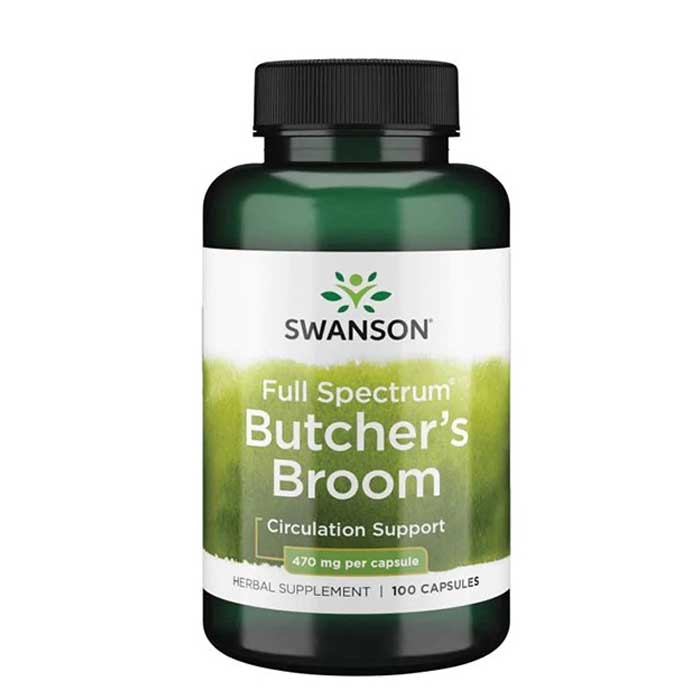 Butcher's Broom 470mg 100 caps - Swanson