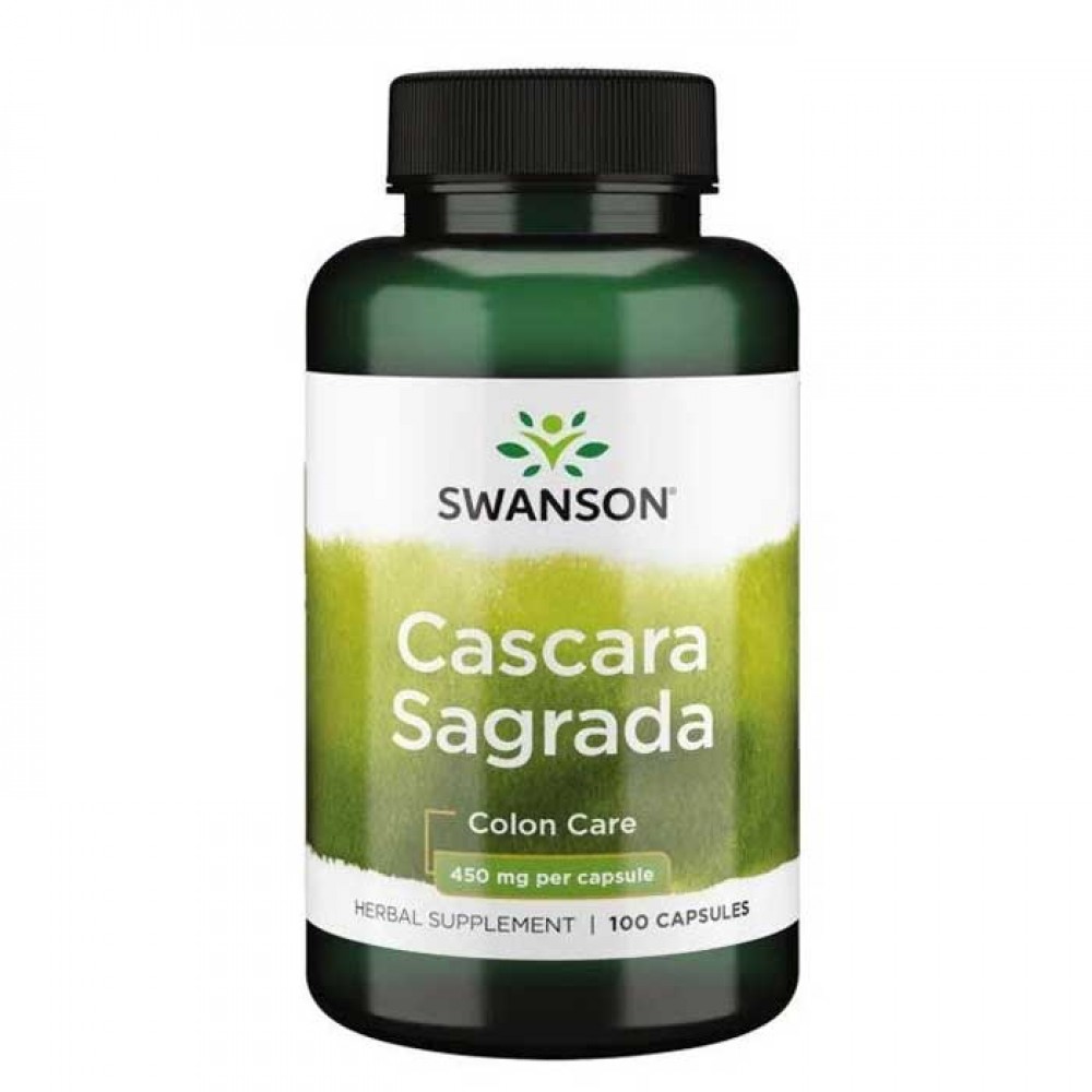 Cascara Sagrada 450mg 100caps - Swanson