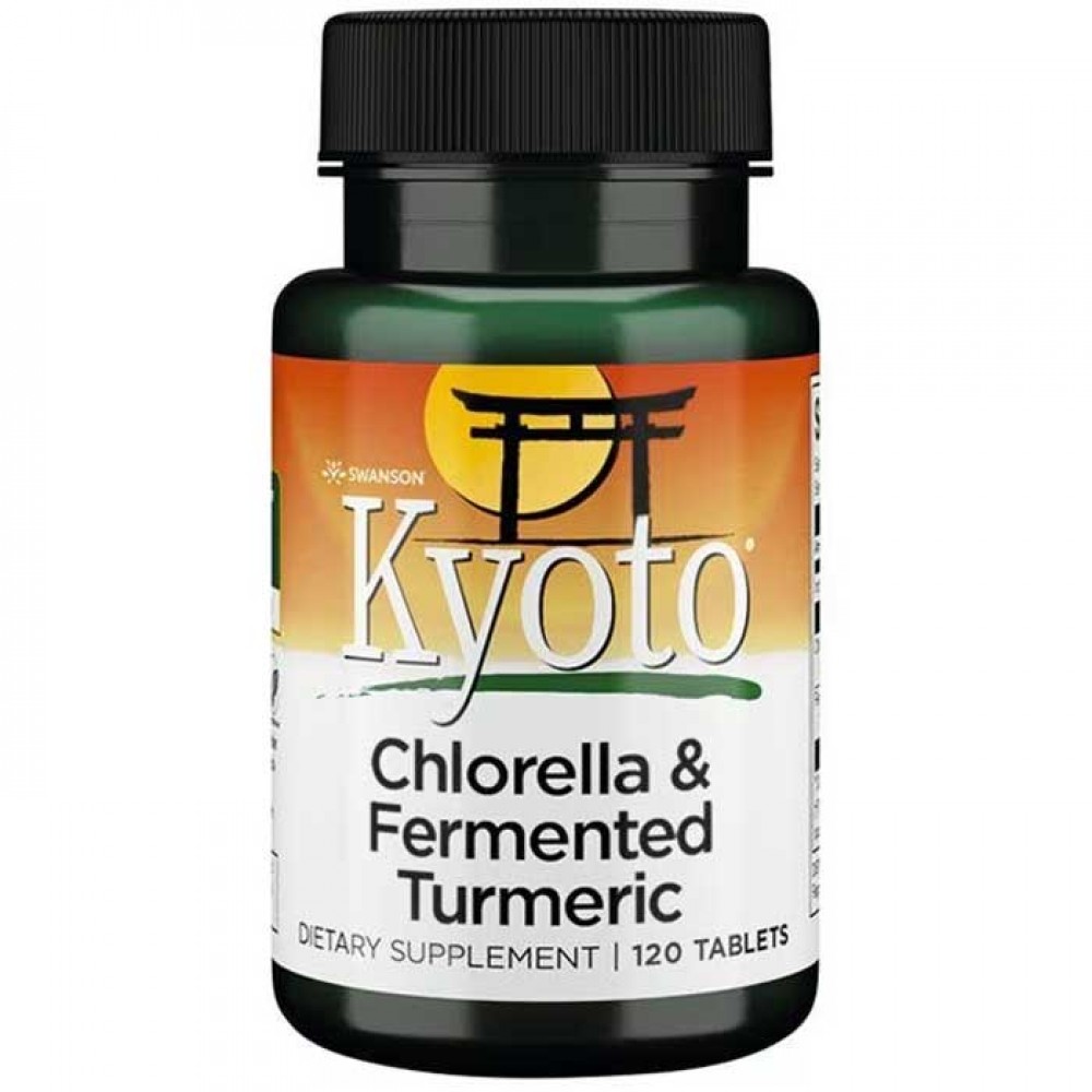 Chlorella & Fermented Turmeric 120 tabs - Swanson Kyoto