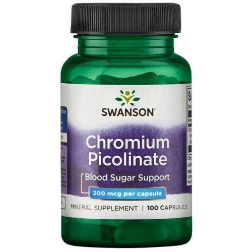 Chromium Picolinate 200mcg 100 caps - Swanson Chromium Picolinate 200mcg 100 caps - Swanson