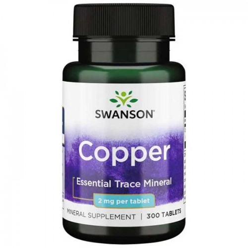 Copper Chelate 2mg 300 tablets - Swanson Copper Chelate 2mg 300 tablets - Swanson