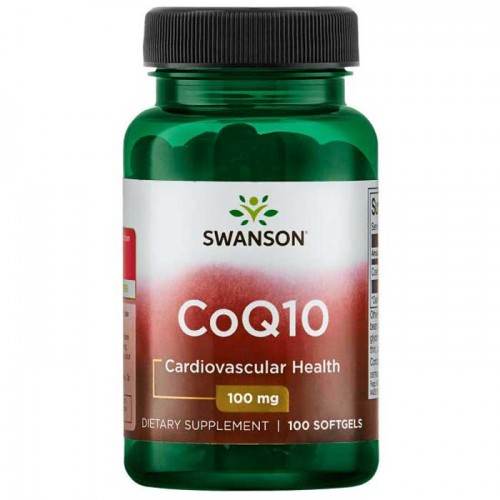 CoQ10, 100mg - 100 softgels - Swanson CoQ10, 100mg - 100 softgels - Swanson