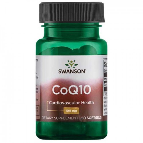 CoQ10, 100mg - 50 softgels - Swanson CoQ10, 100mg - 50 softgels - Swanson