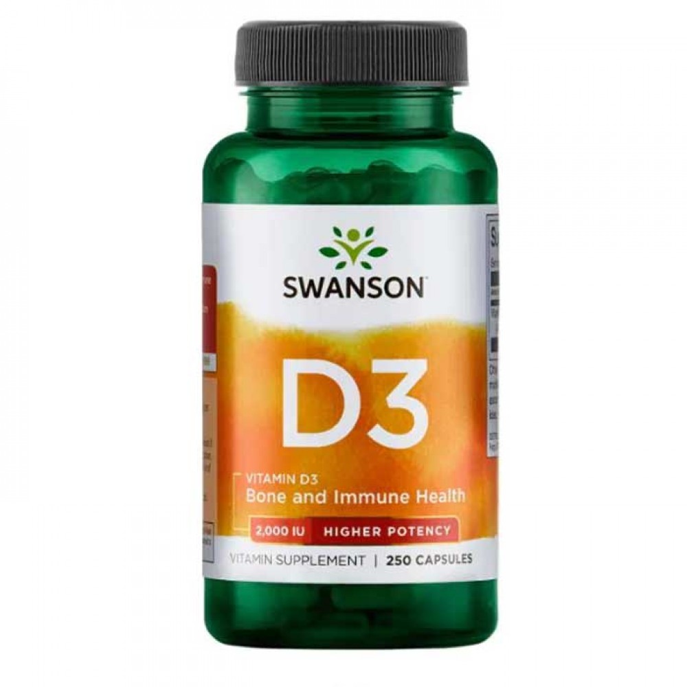 Vitamin D3 2000iu 250 caps - Swanson
