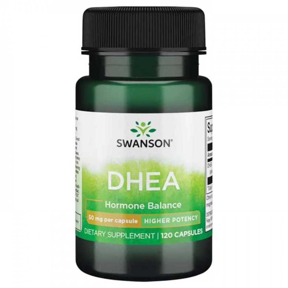 DHEA Higher Potency 50mg 120 caps - Swanson