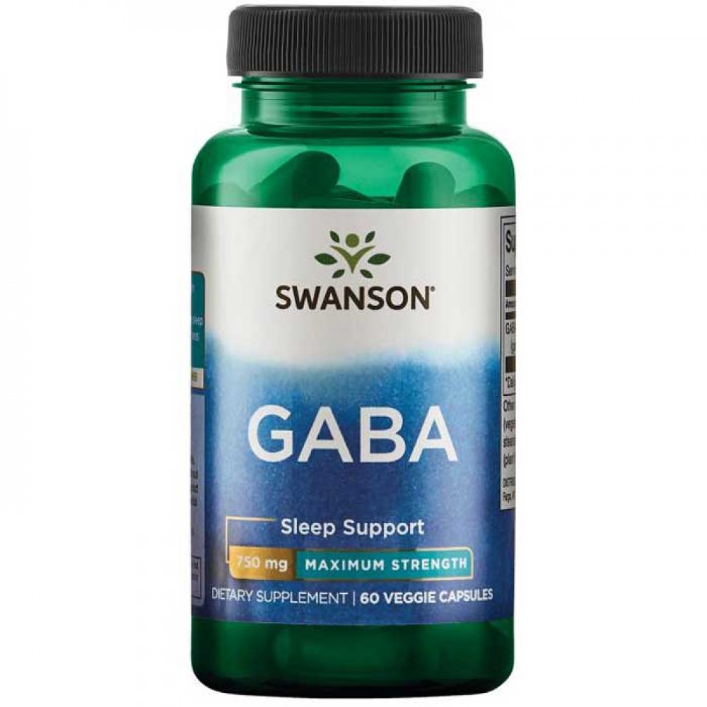 GABA 750mg 60 vcaps - Swanson