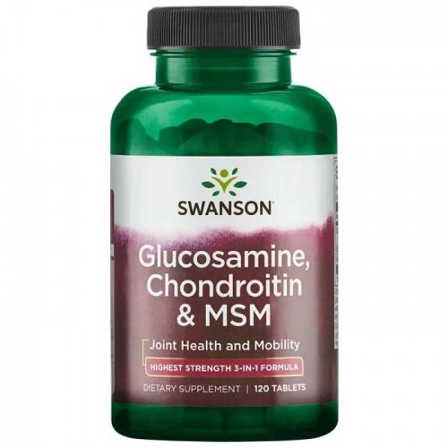 Glucosamine Chondroitin & MSM 120 tabs - Swanson