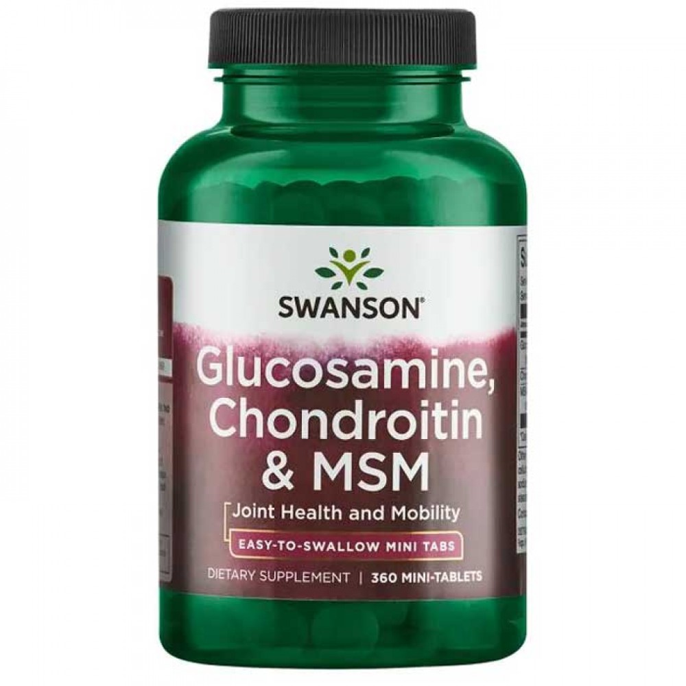 Glucosamine Chondroitin & MSM 360 mini tabs - Swanson