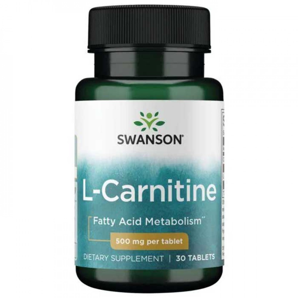 L-Carnitine 500 mg 30 tabs - Swanson