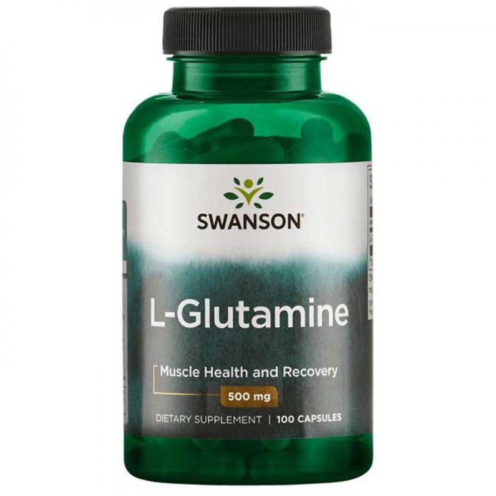L-Glutamine 500mg 100 caps - Swanson