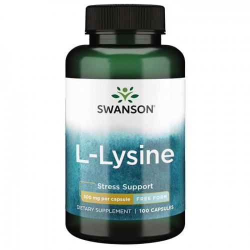 L-Lysine 500mg Free-Form 100 caps - Swanson L-Lysine 500mg Free-Form 100 caps - Swanson