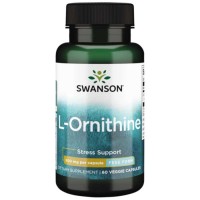 L-Ornithine Amino Acid 500mg 60 vcaps - Swanson / Ορνιθίνη - Αμινοξέα Χάπια 