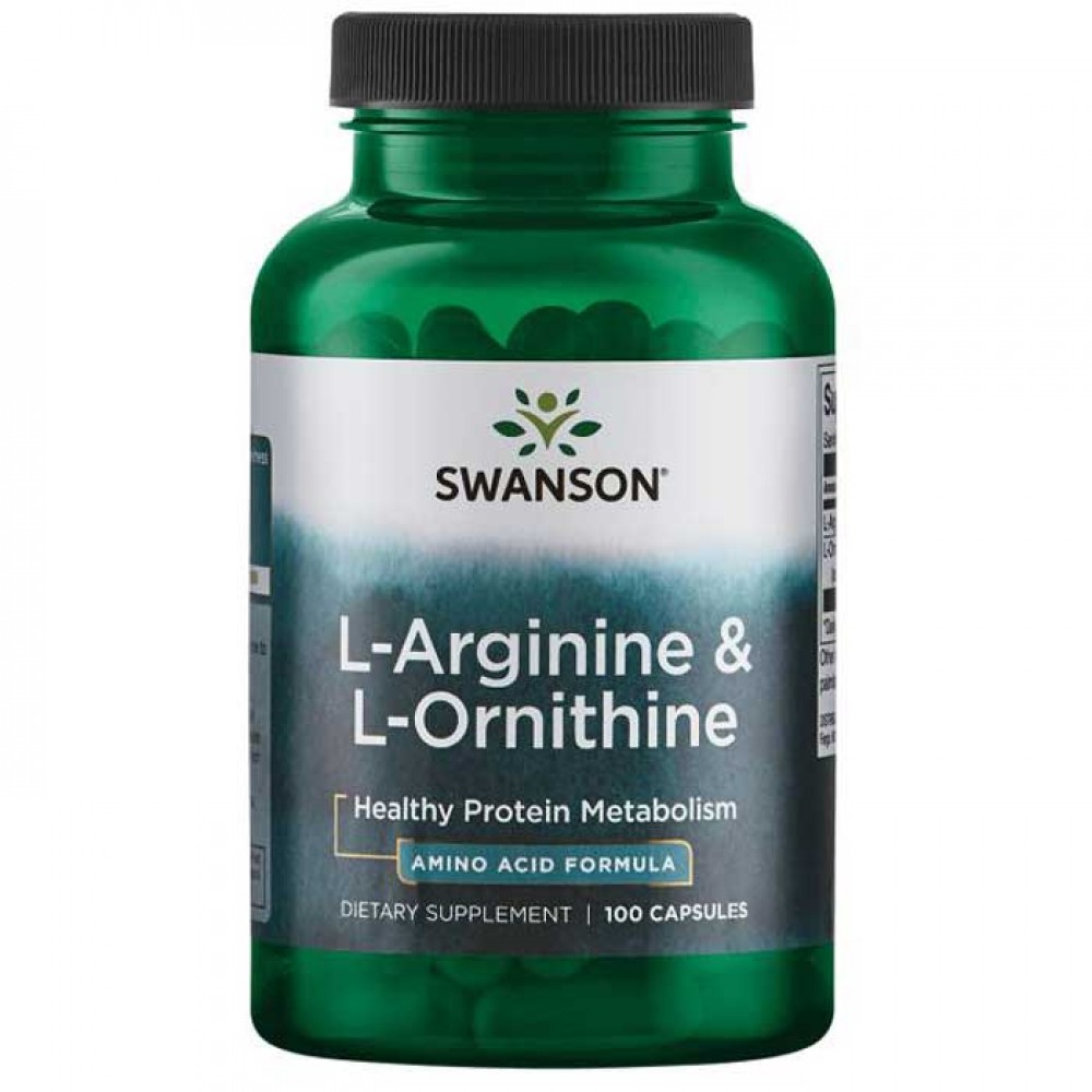 L-Arginine & L-Ornithine 100 caps - Swanson