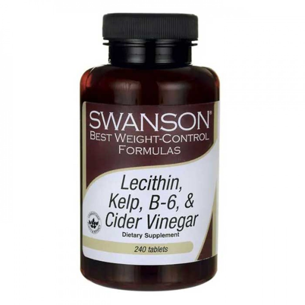 Lecithin Kelp B-6 & Cider Vinegar 240 tabs - Swanson