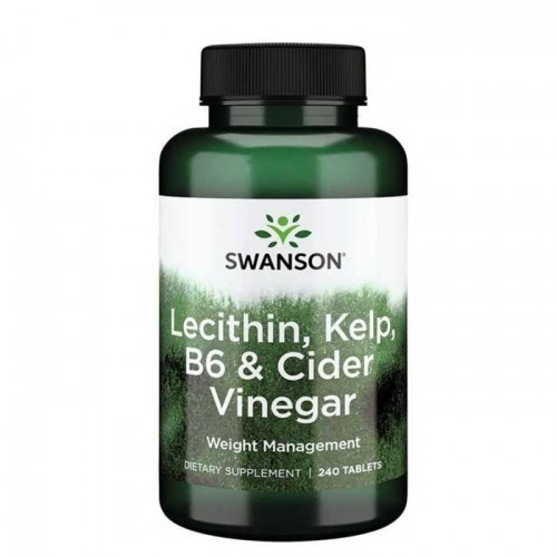 Lecithin Kelp B-6 & Cider Vinegar 240 tabs - Swanson Lecithin Kelp B-6 & Cider Vinegar 240 tabs - Swanson