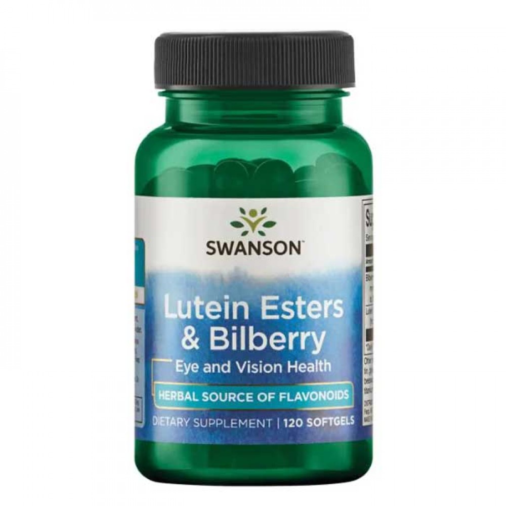 Lutein Esters & Bilberry 120 softgels - Swanson / Όραση