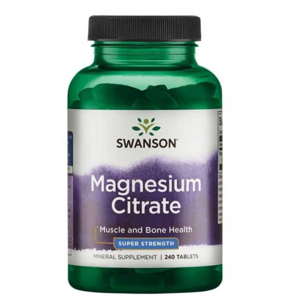 Magnesium Citrate Super Strength 240 tablets - Swanson