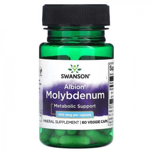 Albion Chelated Molybdenum 400mcg 60 caps - Swanson Albion Chelated Molybdenum 400mcg 60 caps - Swanson