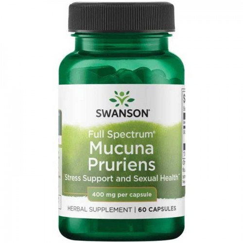 Mucuna Pruriens 400mg Full Spectrum 60 caps - Swanson Mucuna Pruriens 400mg Full Spectrum 60 caps - Swanson