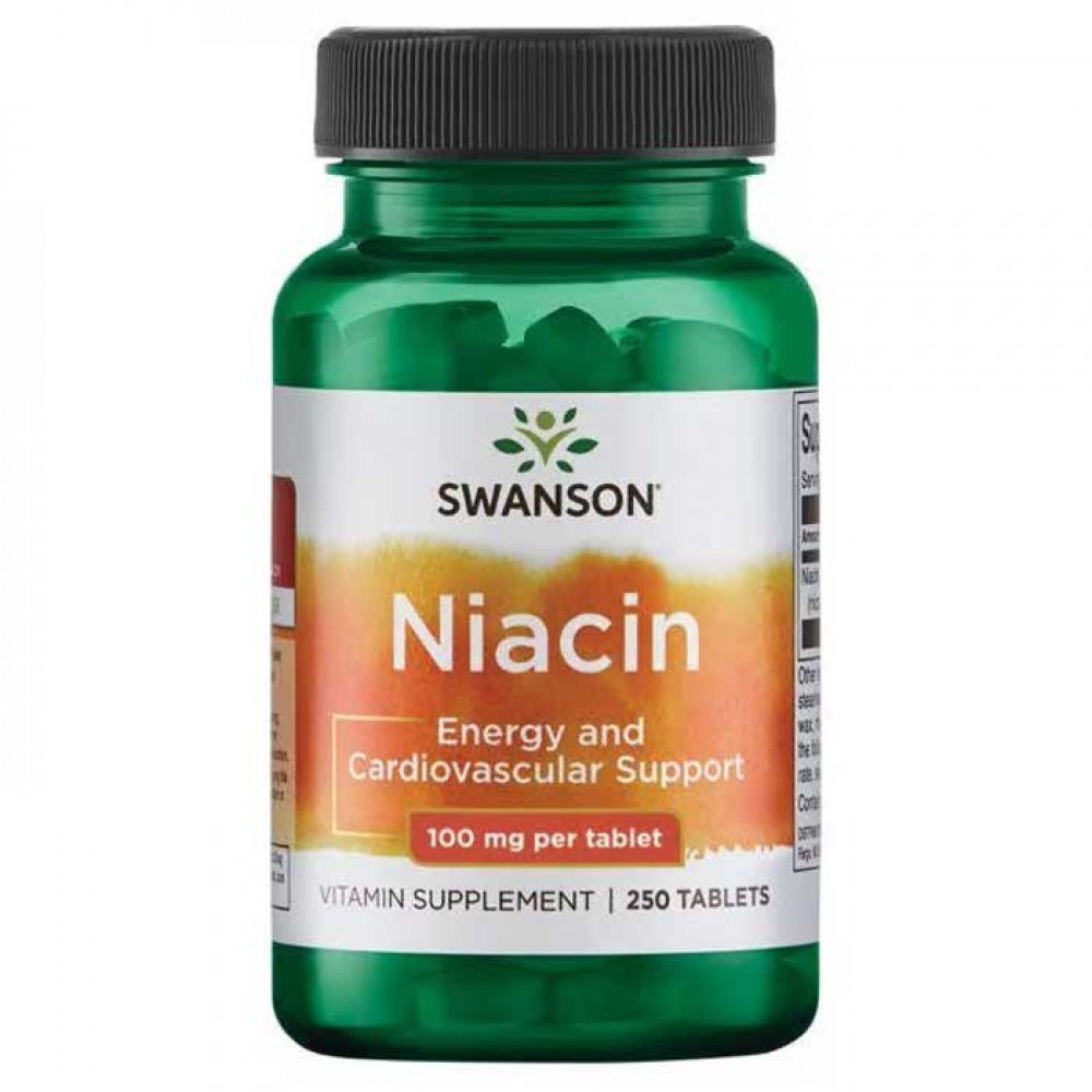 Niacin 100mg 250 tabs - Swanson