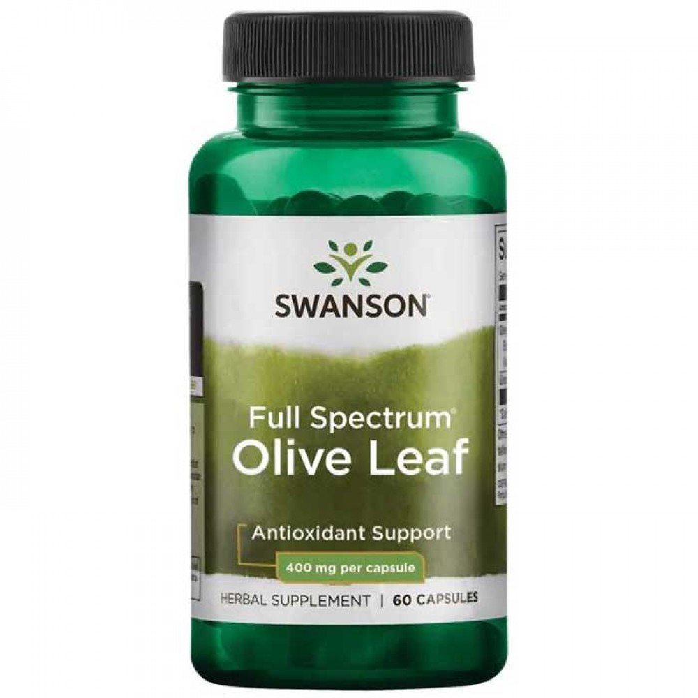 Olive Leaf 400mg 60 caps Full Spectrum - Swanson