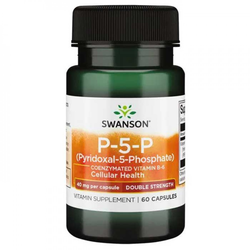 P-5-P Vitamin B-6 40mg 60 caps - Swanson / Pyridoxal-5-Phosphate
